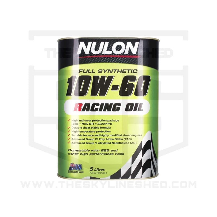 Nulon - Full Synthetic 10W-60 Racing Oil 5 Litre