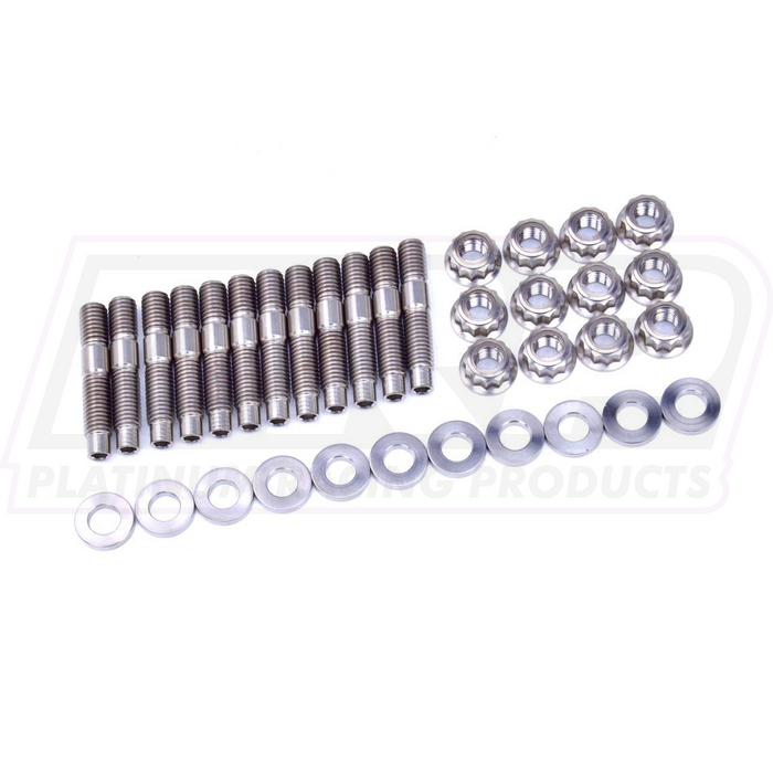 Platinum Racing Products - Titanium Exhaust Manifold Stud Kit To Suit RB20 / RB25 / RB26 / RB30