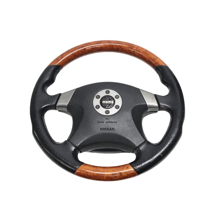 The Skyline Shed - *RARE* Momo Optional Steering Wheel to suit R33 GTS / GTST / GTR - USED PARTS