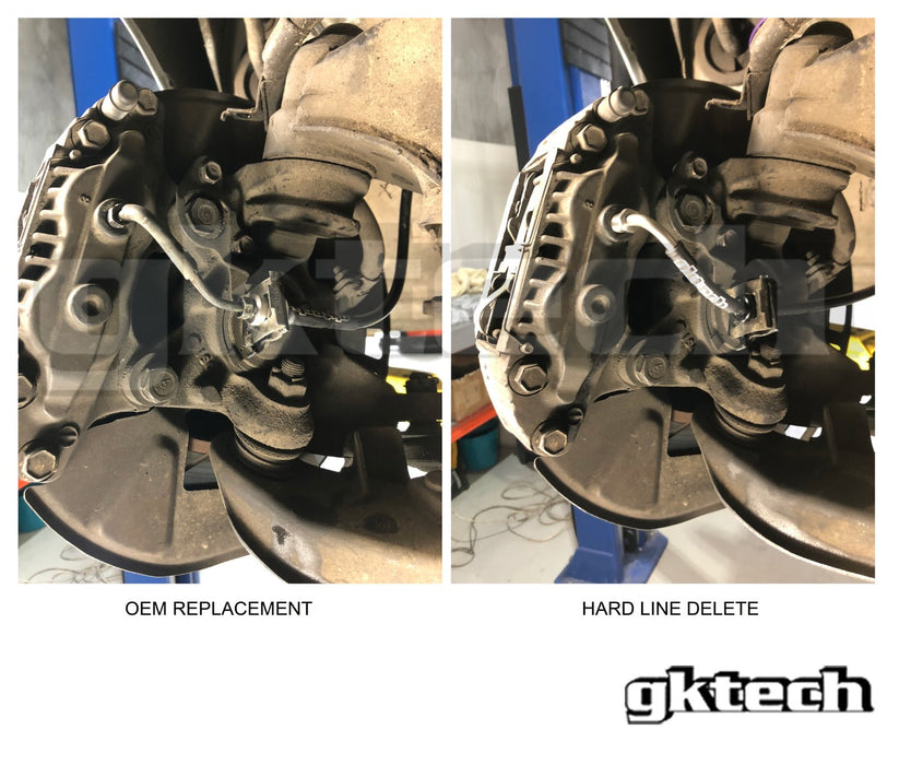 GKtech - Braided Brake Line Set to suit R32 GTST **CLEARANCE**