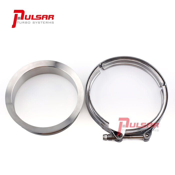 Pulsar Turbo Systems - S400 T6 Turbo 5″ Stainless Steel Flange Clamp Kit