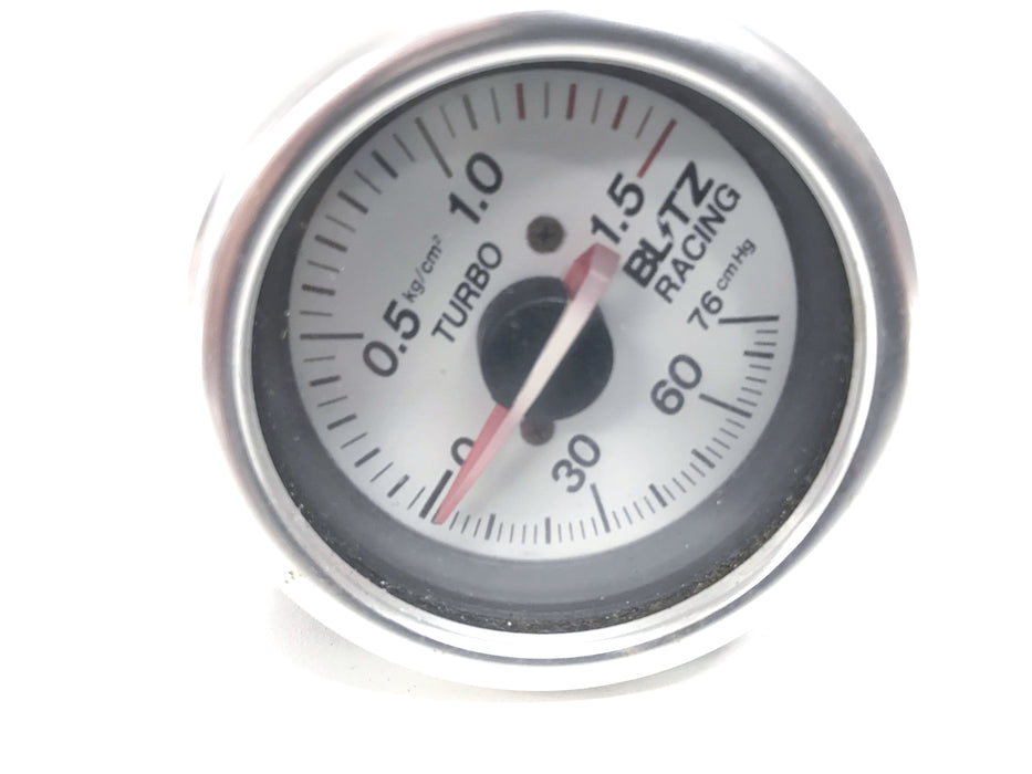 The Skyline Shed - Blitz White Face Boost Gauge 52MM - USED PARTS