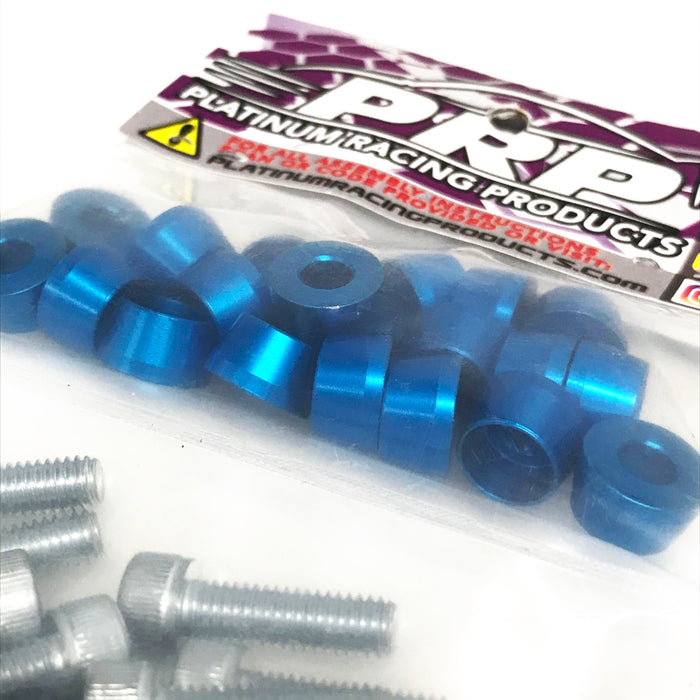 Platinum Racing Products - Baby Blue Billet Cam Cover Dress Up Bolt Kits to suit RB20 / RB25 / RB26
