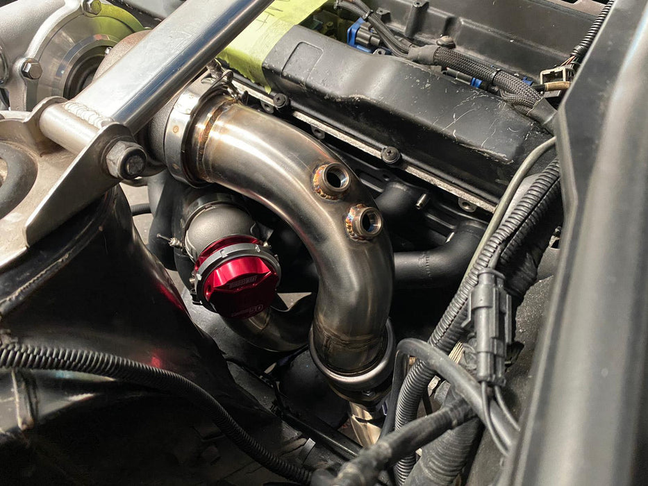 The Skyline Shed - R32 / R33 Stainless 3inch High Mount Dump and Screamer Pipe