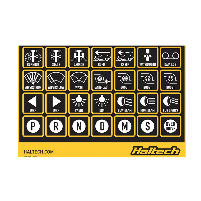 Haltech - CAN Keypad Label Set