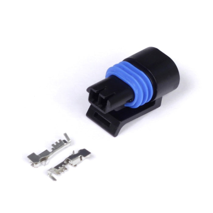Haltech - Plug and Pins Only - Delphi 2 Pin GM style Coolant Temp Connector (Black)