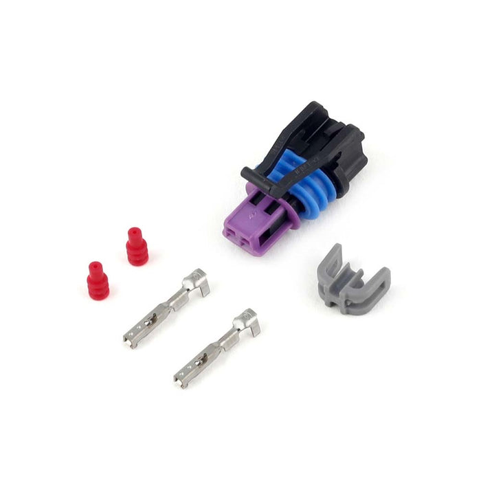 Haltech - Plug and Pins Only - Delphi 2 Pin GM style Coolant Temp Connector (Black)