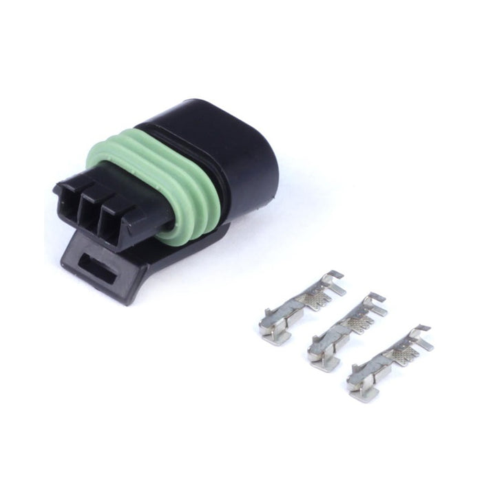 Haltech - Plug and Pins Only - Delphi 3 Pin Single Row Flat Coil Connector
