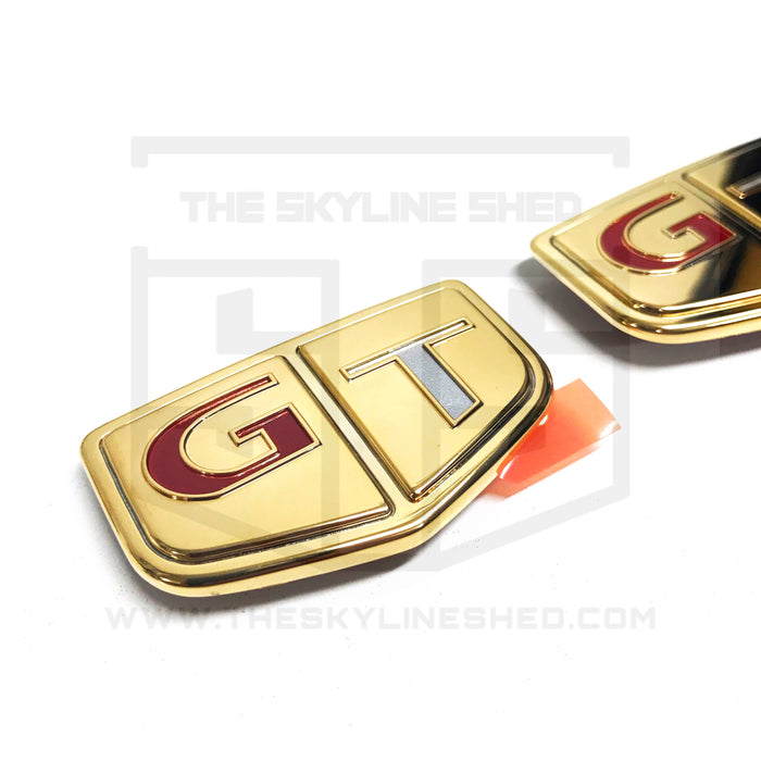 The Skyline Shed - 22k Gold Plated R33 GTR Emblem Set