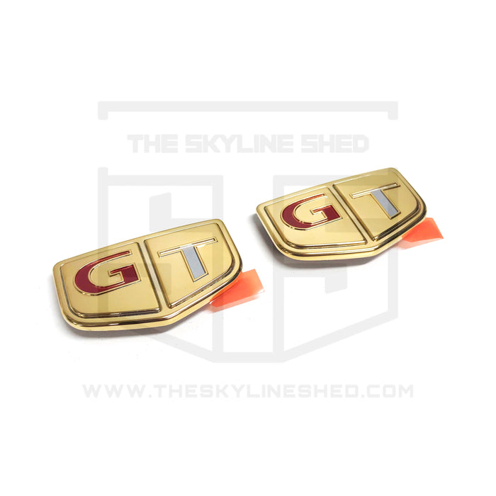 The Skyline Shed - 22k Gold Plated R33 GTR Emblem Set