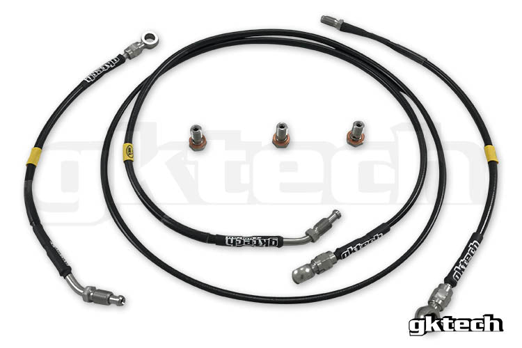 GKtech - Engine Bay Brake Line Delete kit to suit R32